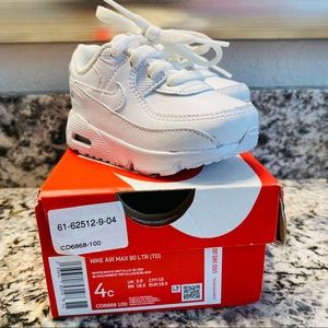 Nike air max 90 white baby size 4